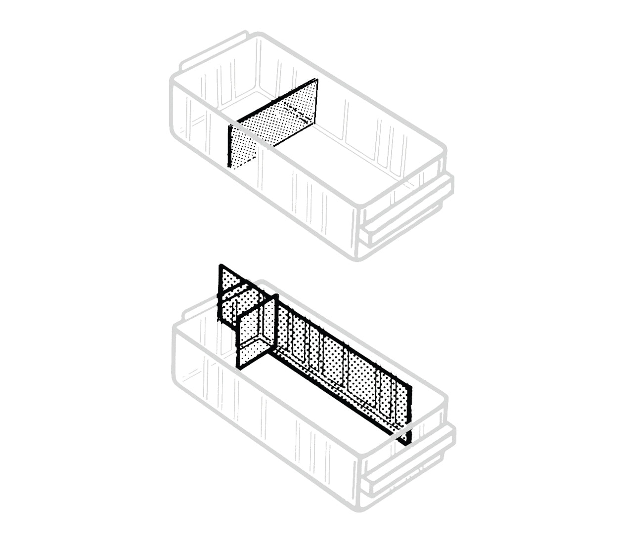 Raaco ESD Tussenschotjes 48x35/64mm (48 stuks)