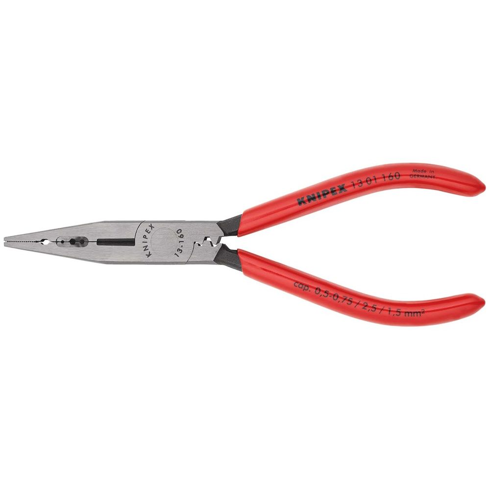 KNIPEX 13 01 160 Bedradingstang met kunststof bekleed zwart geatramenteerd 160 mm-0