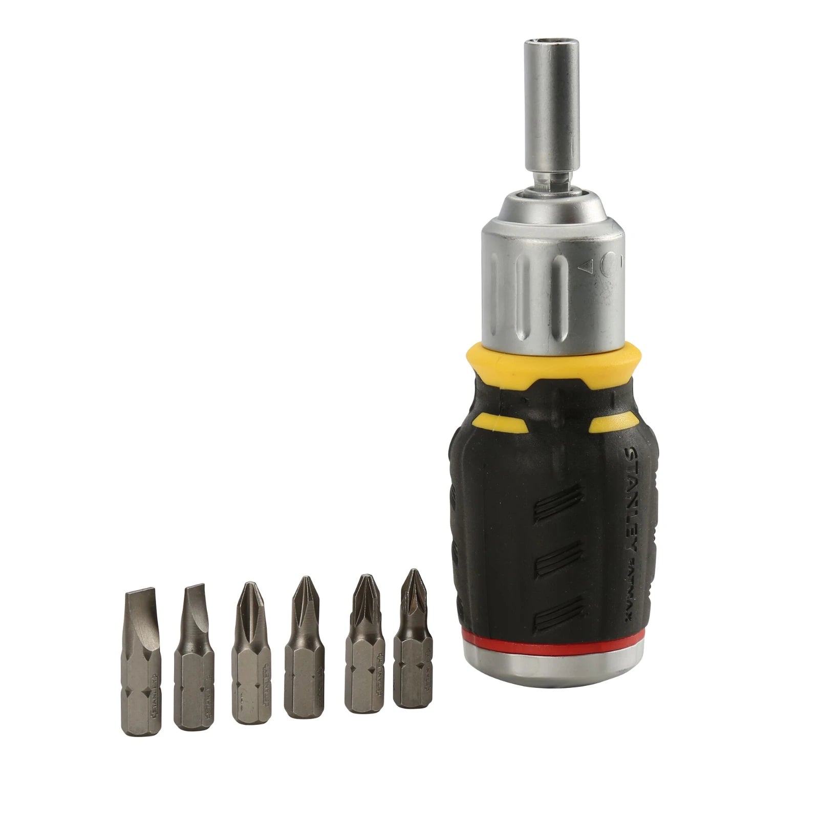 Stanley FatMax Ratelschroevendraaier Stubby (incl. 6 bits)