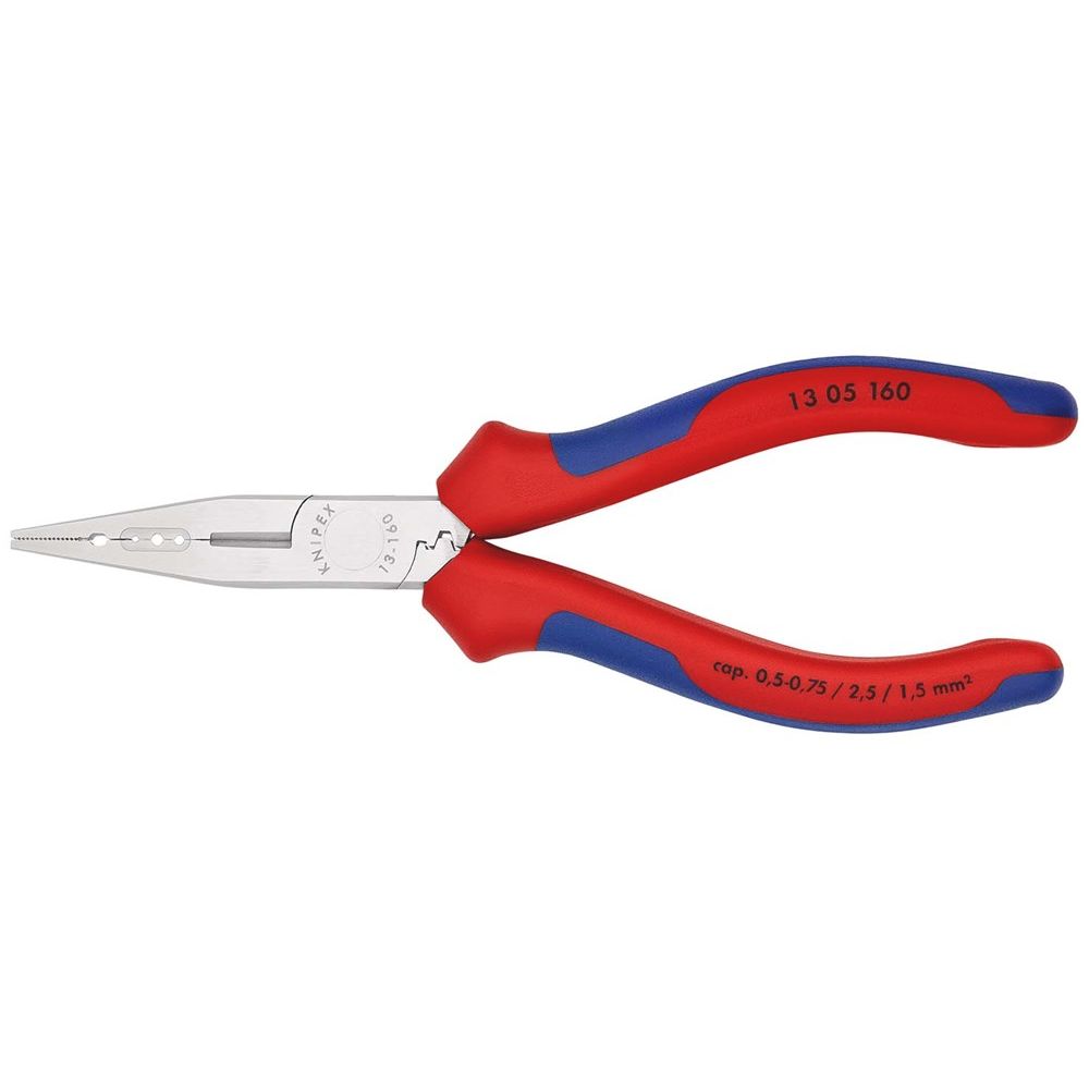 KNIPEX 13 05 160 Bedradingstang met meer-componentengrepen verchroomd 160 mm-0