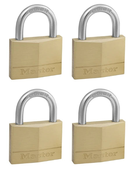 MasterLock Hangslot 50mm goud - beugellengte 25mm (4 stuks)