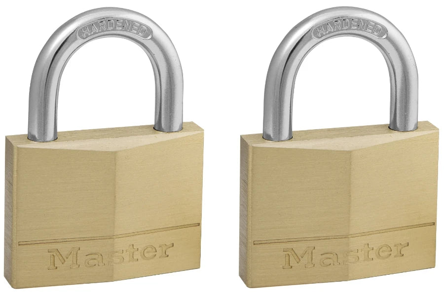MasterLock Hangslot 50mm goud - beugellengte 25mm (2 stuks)