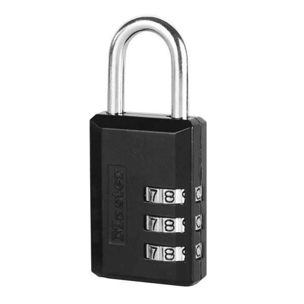 MasterLock Hangslot 30mm met cijfercombinatie - zwart vinyl