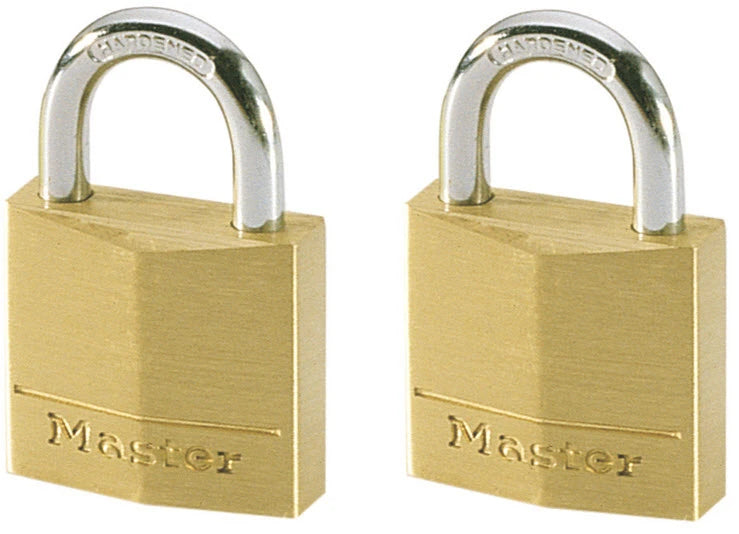 MasterLock Hangslot 20mm massief koper - beugellengte 11mm (2 stuks)