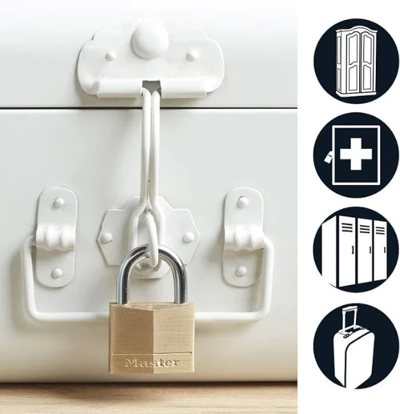 MasterLock Hangslot 40mm goud - beugellengte 22mm (4 stuks)