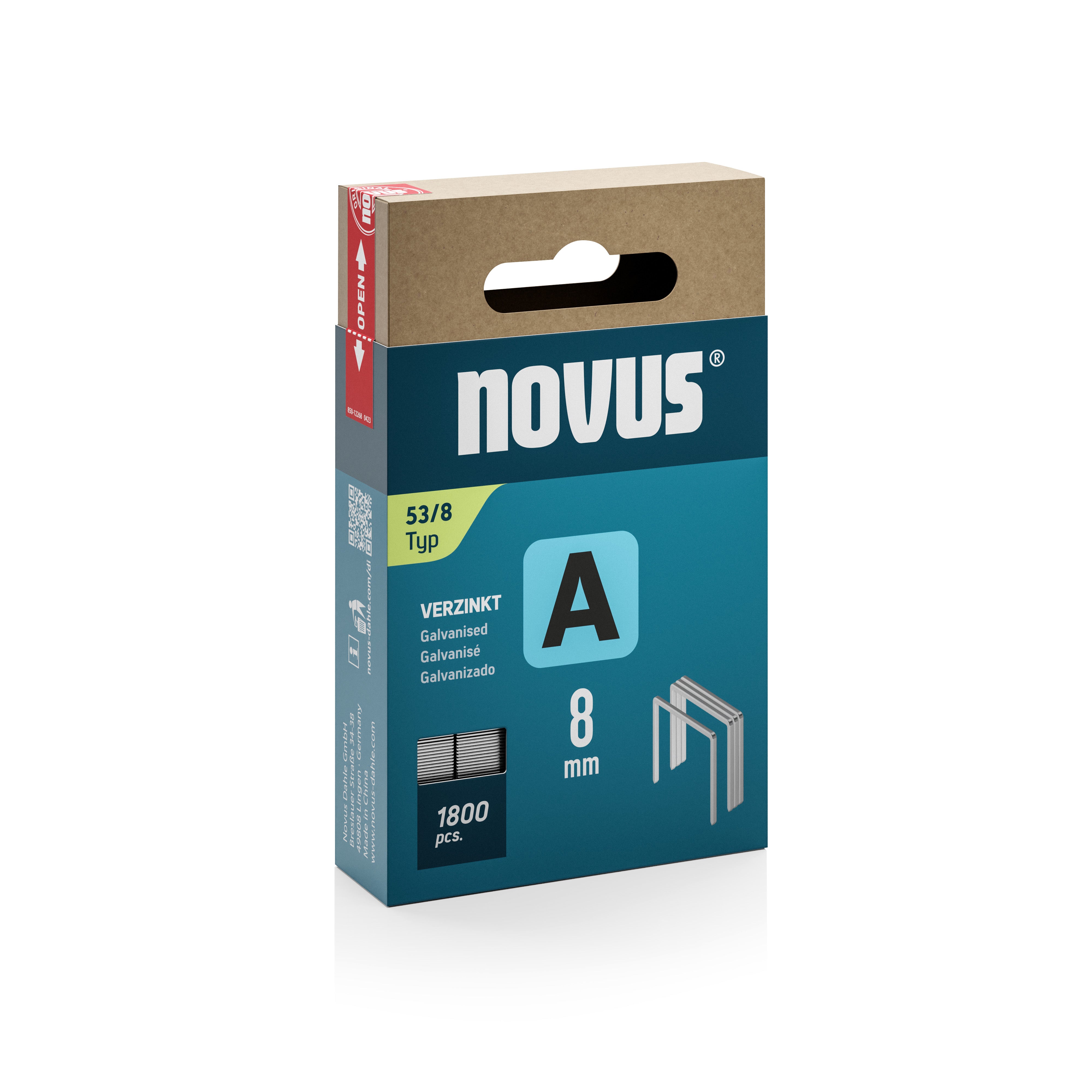Novus Niet met fijne draad A 53/8mm (1.800 stuks)