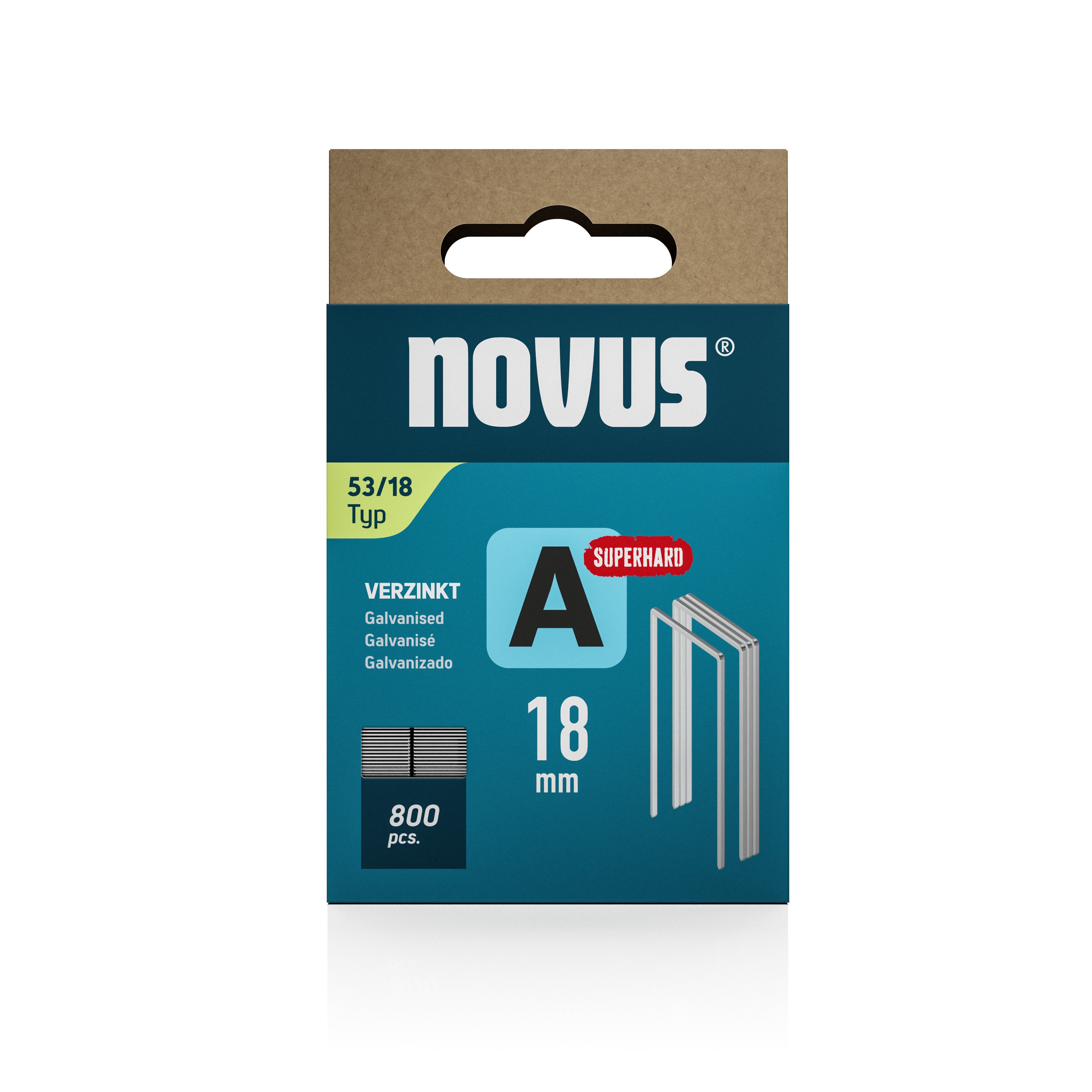 Novus Niet met fijne draad A 53/18mm Superhard (800 stuks)