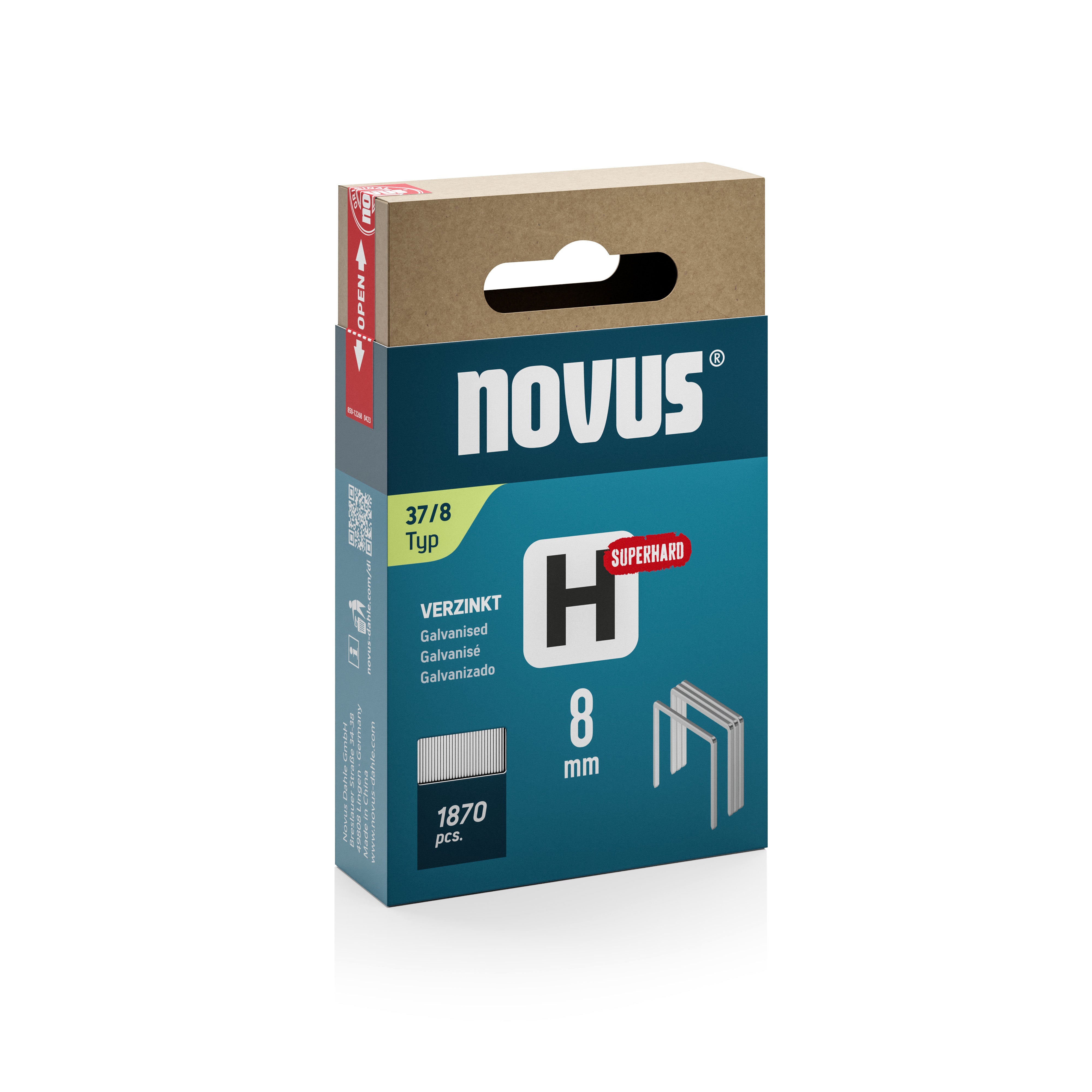 Novus Niet met fijne draad H 37/8mm Superhard (1.870 stuks)