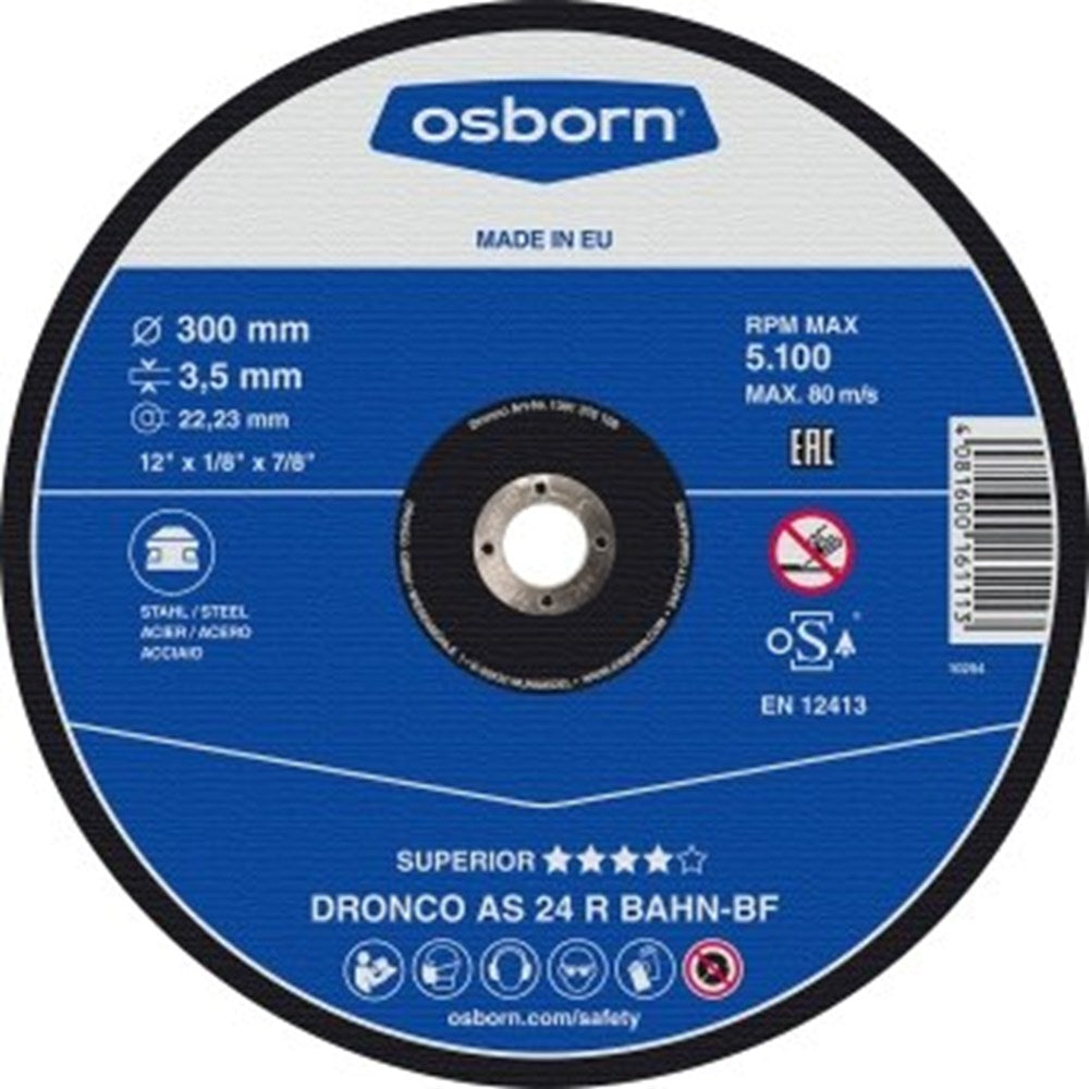 Doorslijpschijf 350x4.0x25.4mm staal-0