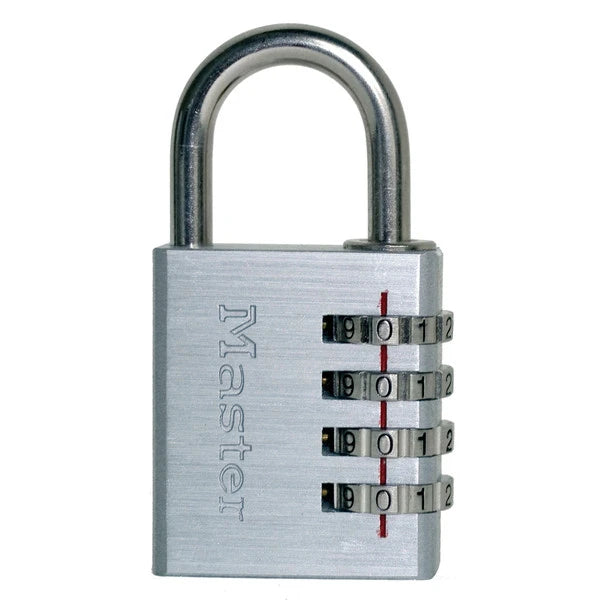 MasterLock Hangslot 40mm aluminium - 4 cijfers