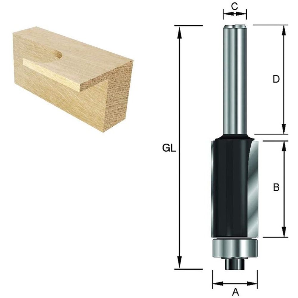 Kantenfrees met lager HM A/B 9.5/12.7mm-2