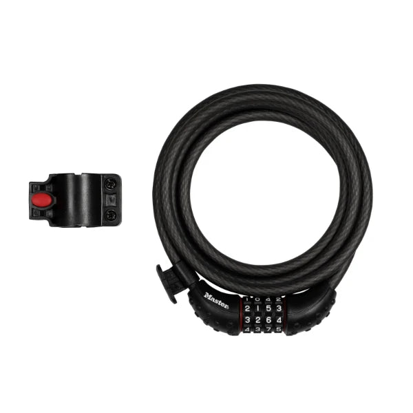 MasterLock Fietsslot met 4-cijferig combinatieslot 1,8m x O10mm