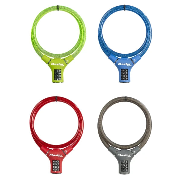 MasterLock Kabelslot met combinatieslot 0,9m x O12mm kleur