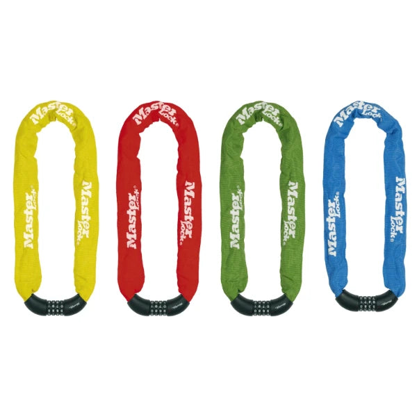 MasterLock Kettingslot 0,9m met cijferslot 40/O8mm - diverse kleuren