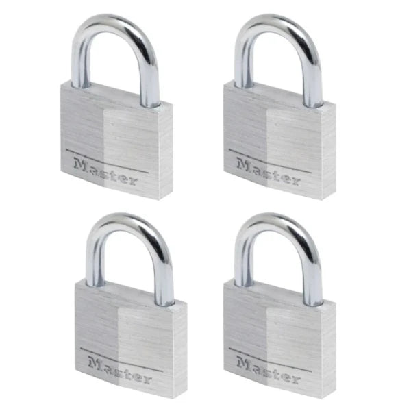 MasterLock Hangslot 40mm aluminium (4 stuks)