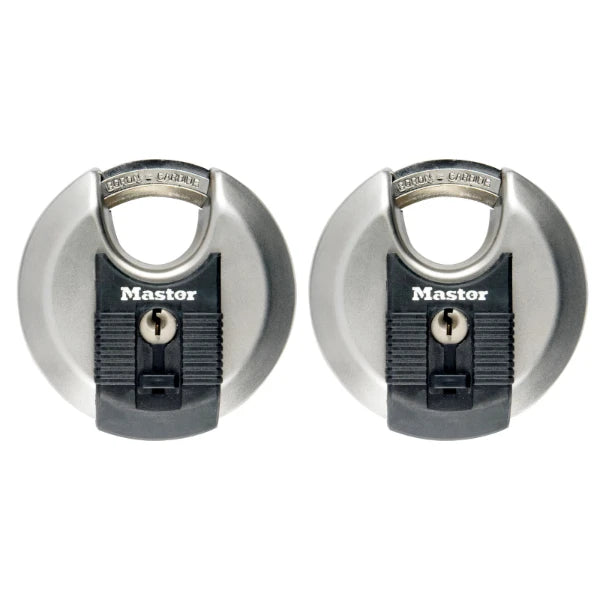 MasterLock Discusslot Excell 70mm RVS (2 stuks)