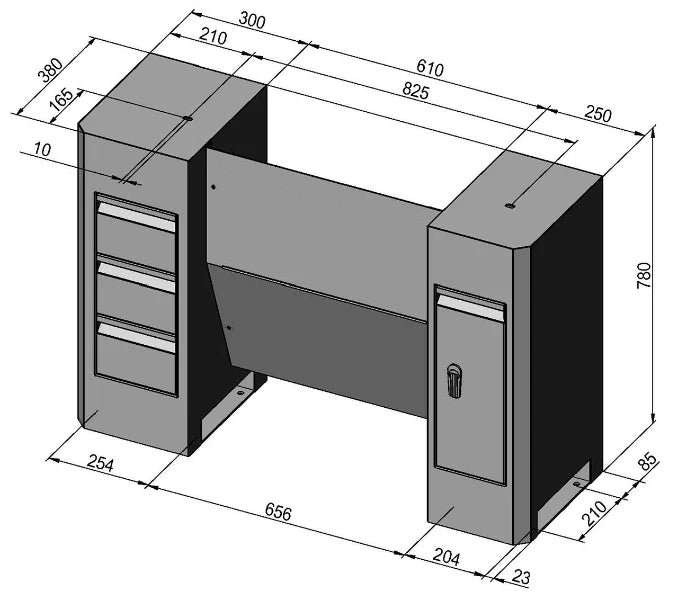 Bernardo Onderstel Deluxe Proficenter 650 G