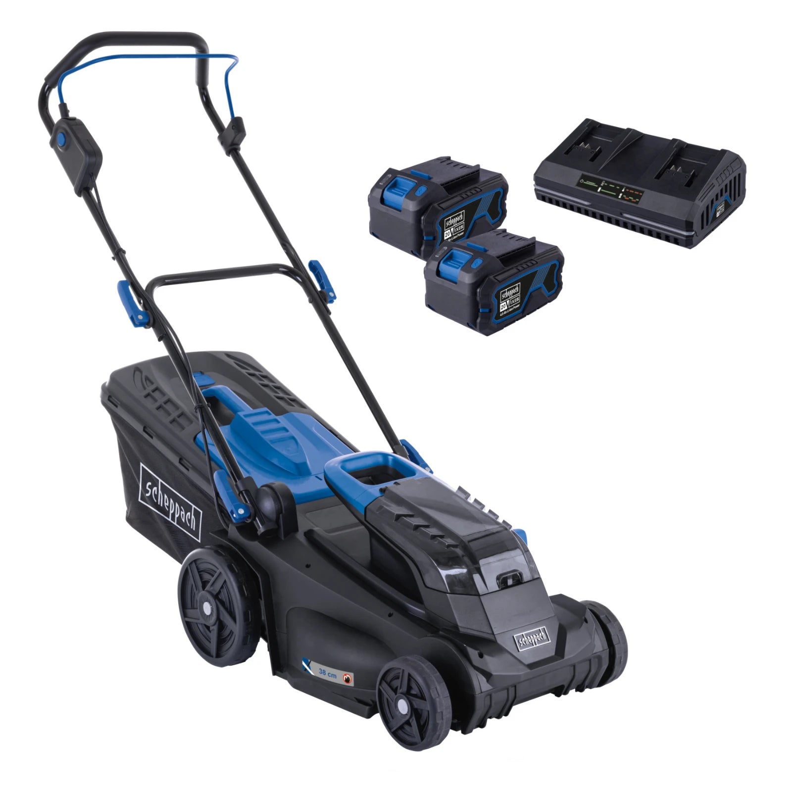 Scheppach Accu Grasmaaierset 2x20V BC-MP380-X