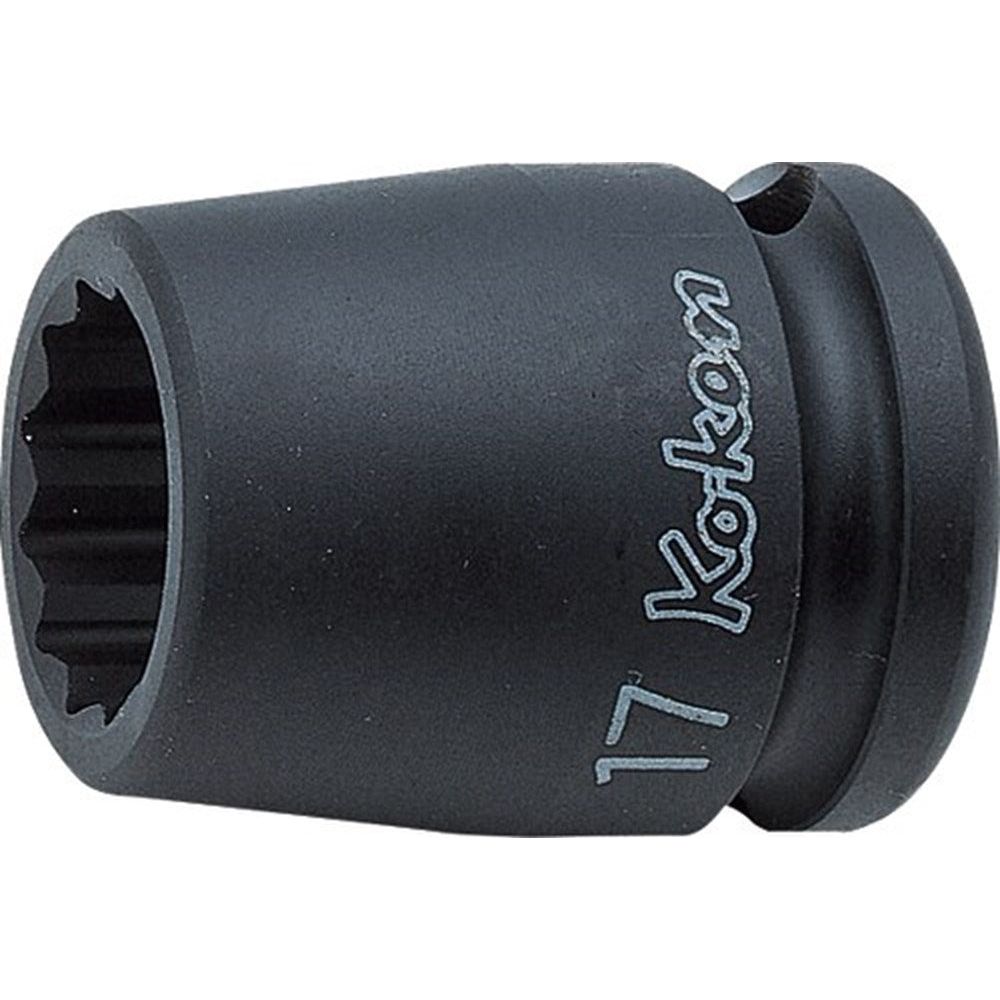 1/2" slagdop SW13mm 12-kant L=38mm-0