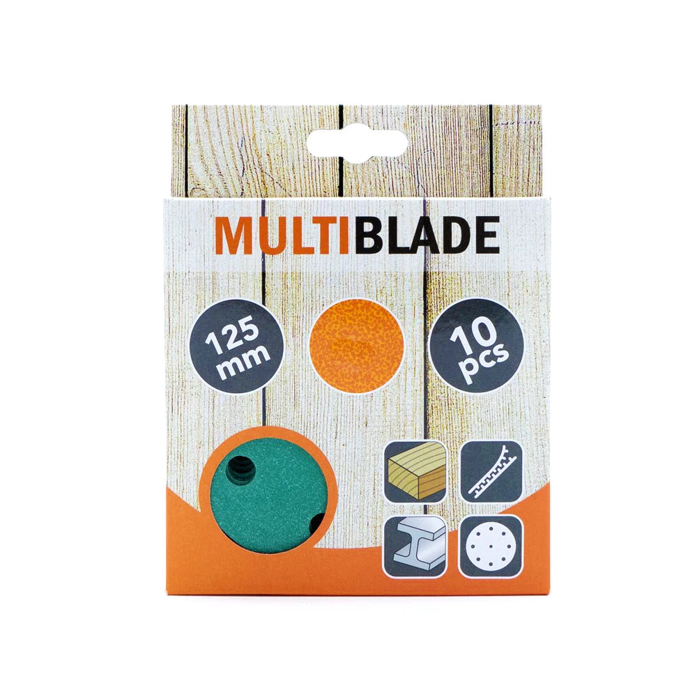Multiblade MB127 10x schuurschijf 125mm k240 9 gat