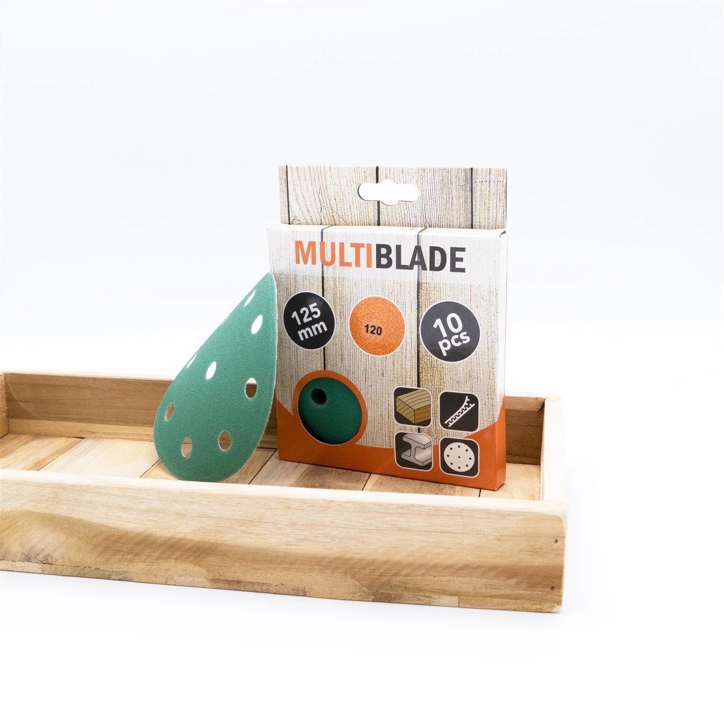 Multiblade MB127 10x schuurschijf 125mm k180 9 gat
