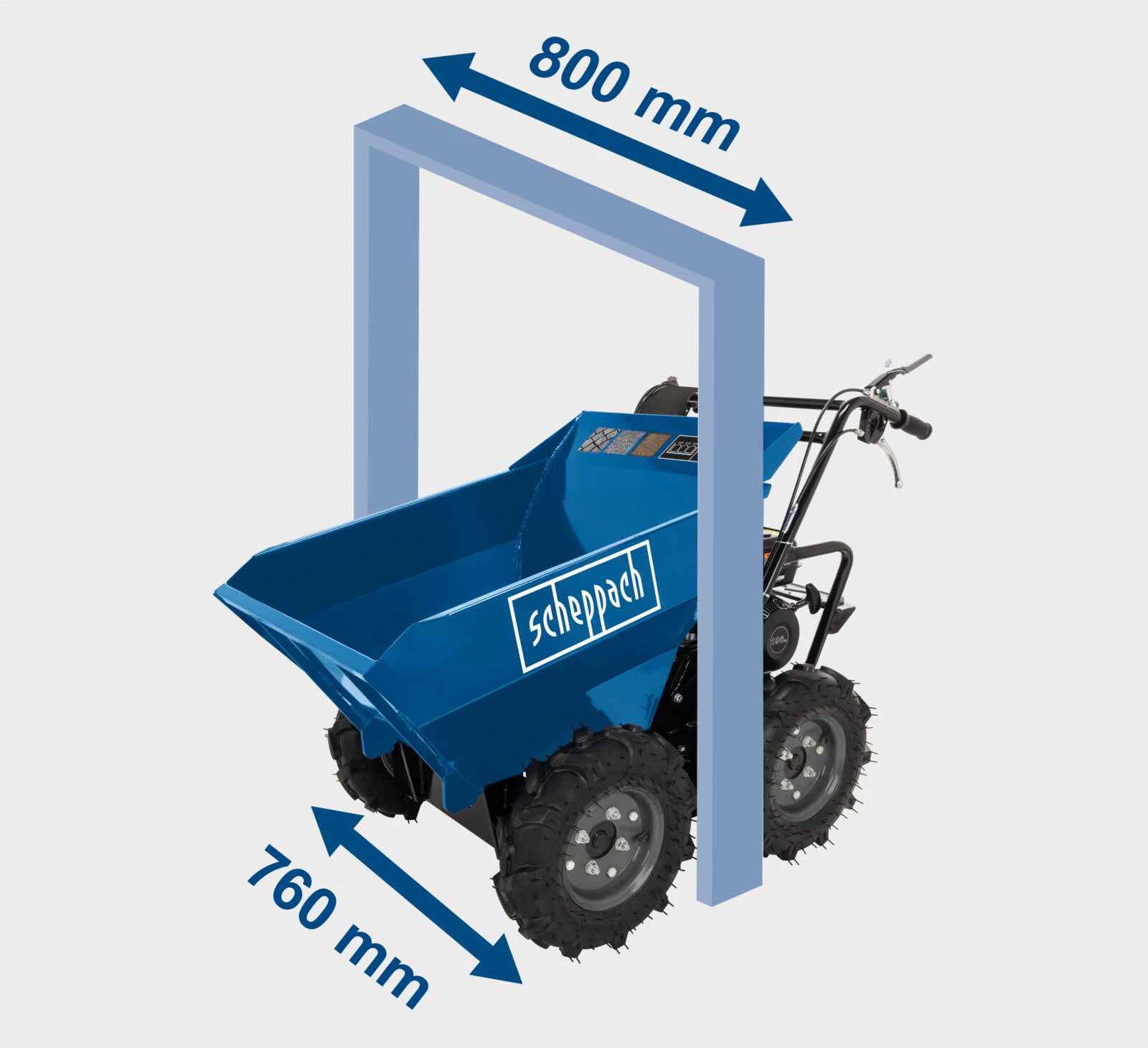 Scheppach Gemotoriseerde Kruiwagen DP3000
