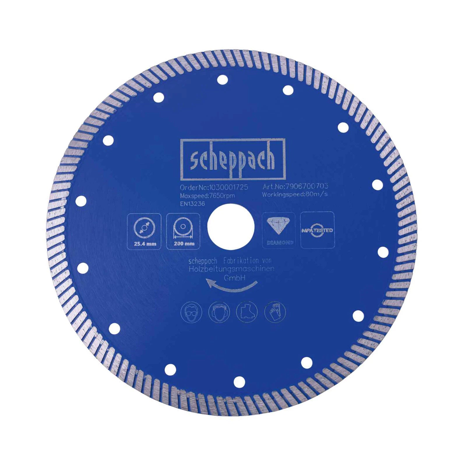 Scheppach Diamant Cirkelzaagblad O200x25,4mm PRO