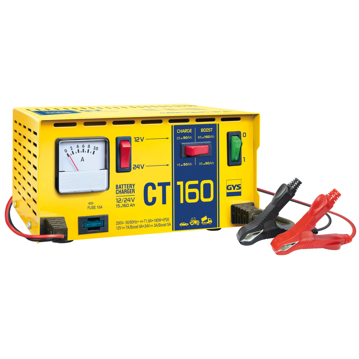 GYS Acculader CT 160 12/24V traditioneel
