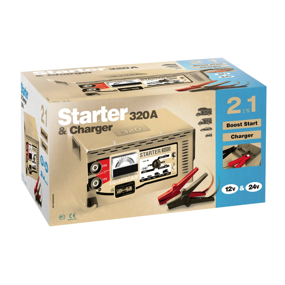 GYS Lader-starter Neostart 320 12/24V - afbeelding 2