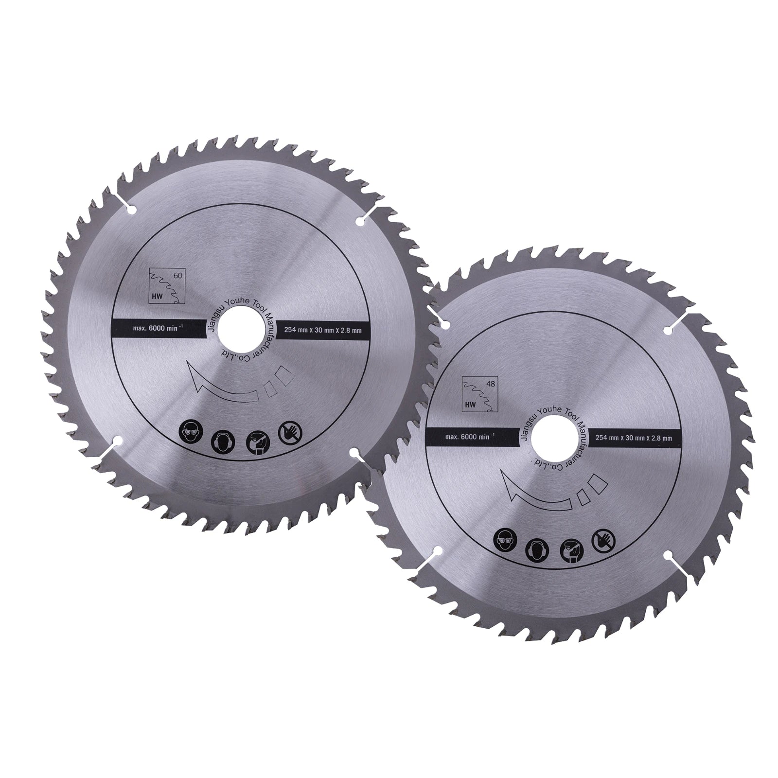 Scheppach Zaagbladenset O254mm, 2 stuks