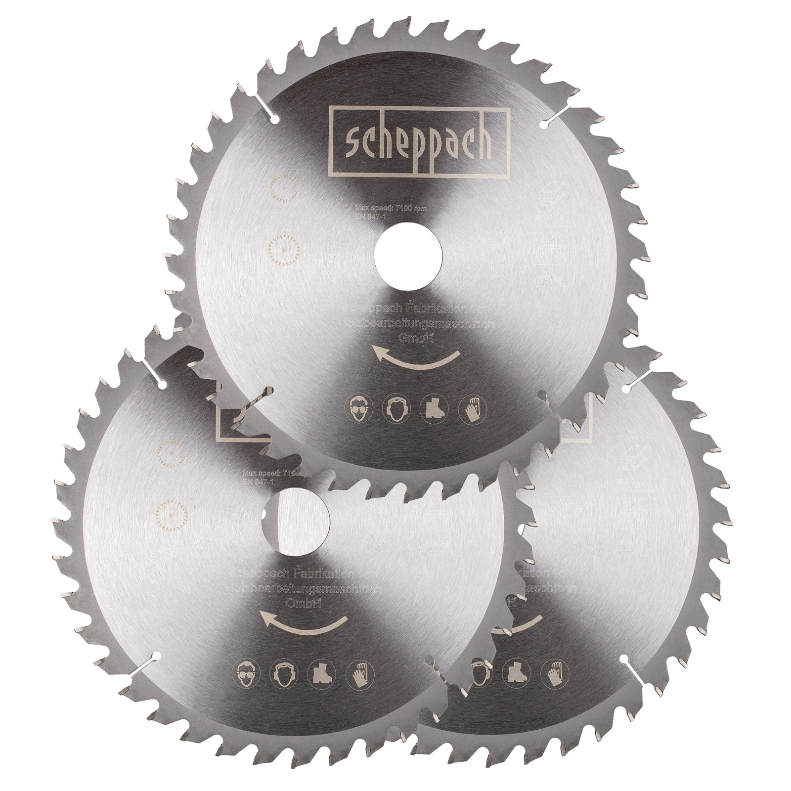 Scheppach Cirkelzaagbladset 3 stuks Ø 255mm