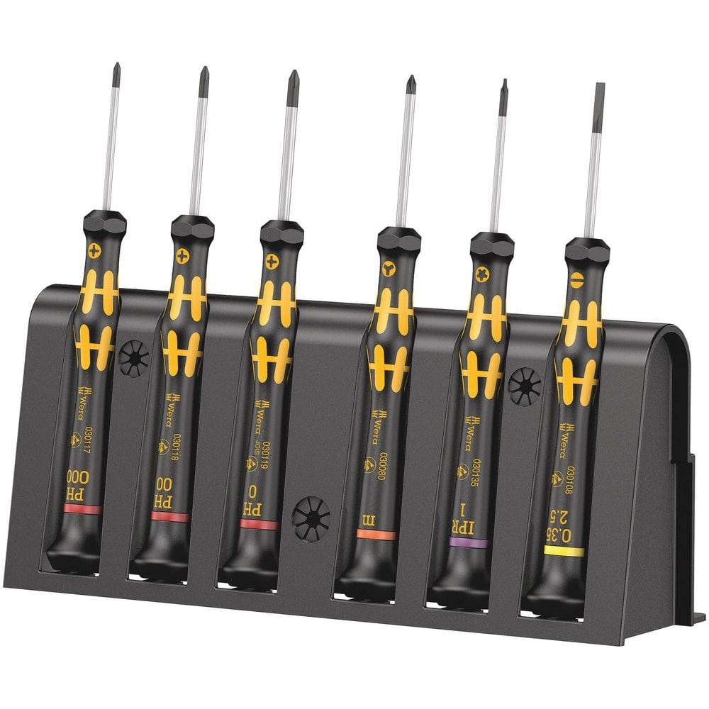 1550/6 ESD ELEKTRONICA - SCHROEVENDRAAIERS + HOUDER, 6-DELIG-0