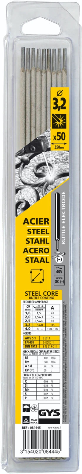 GYS Elektrodes staal O3,2mm (x50)
