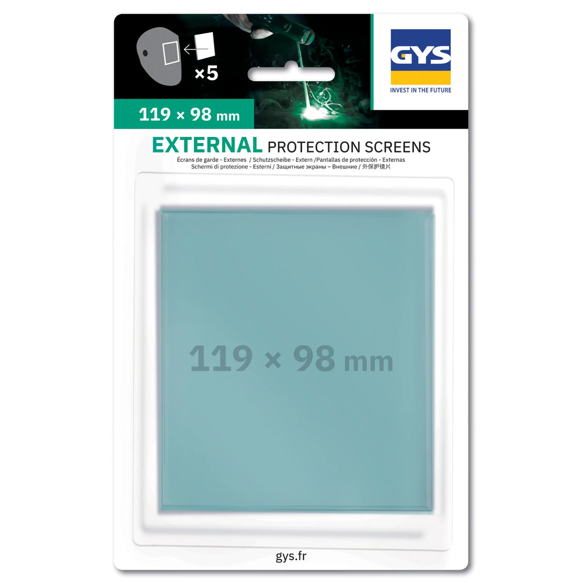 GYS Transparante glazen 5st. EXT./ EXPERT 11 C - afbeelding 2