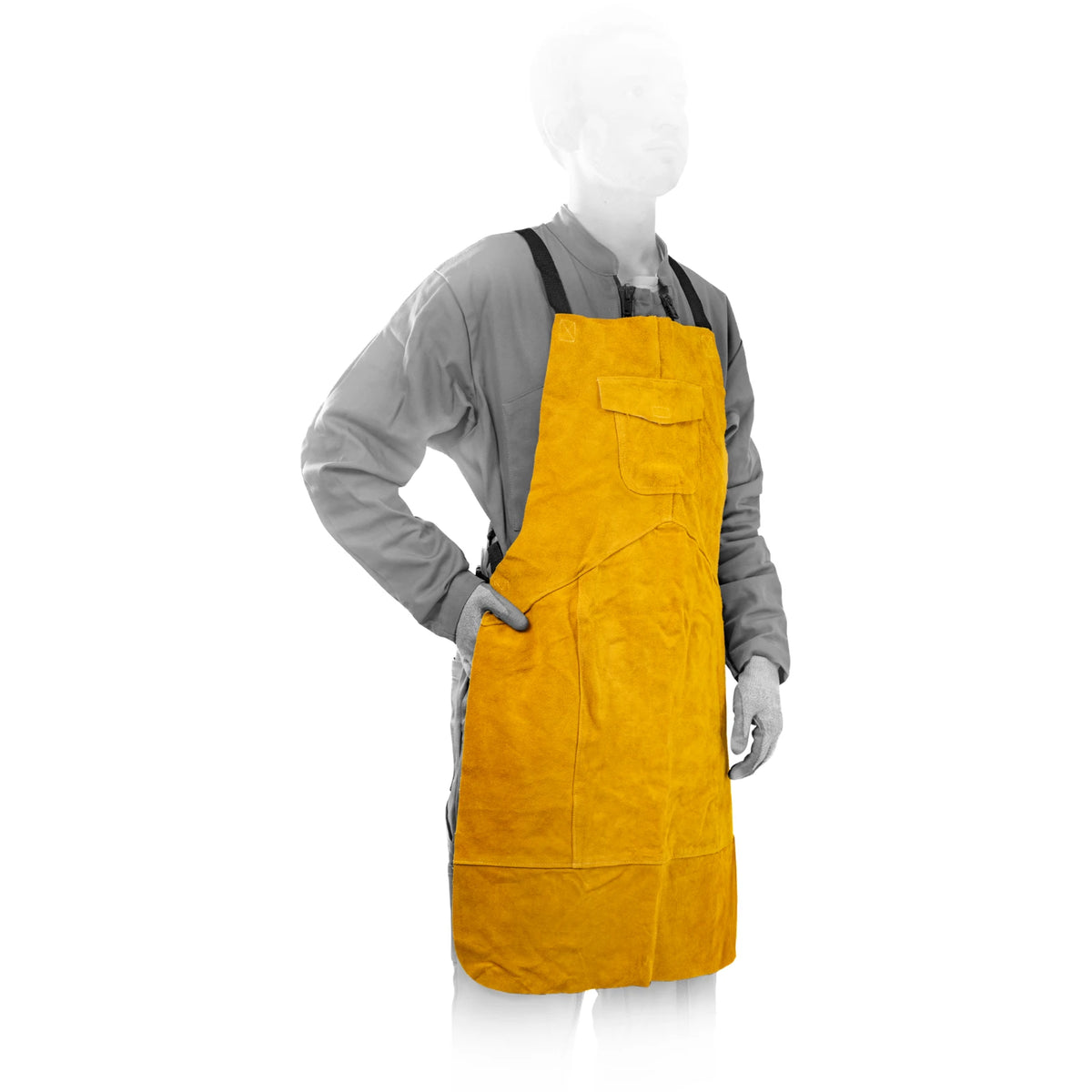GYS Leren Lasschort, professional - afbeelding 2