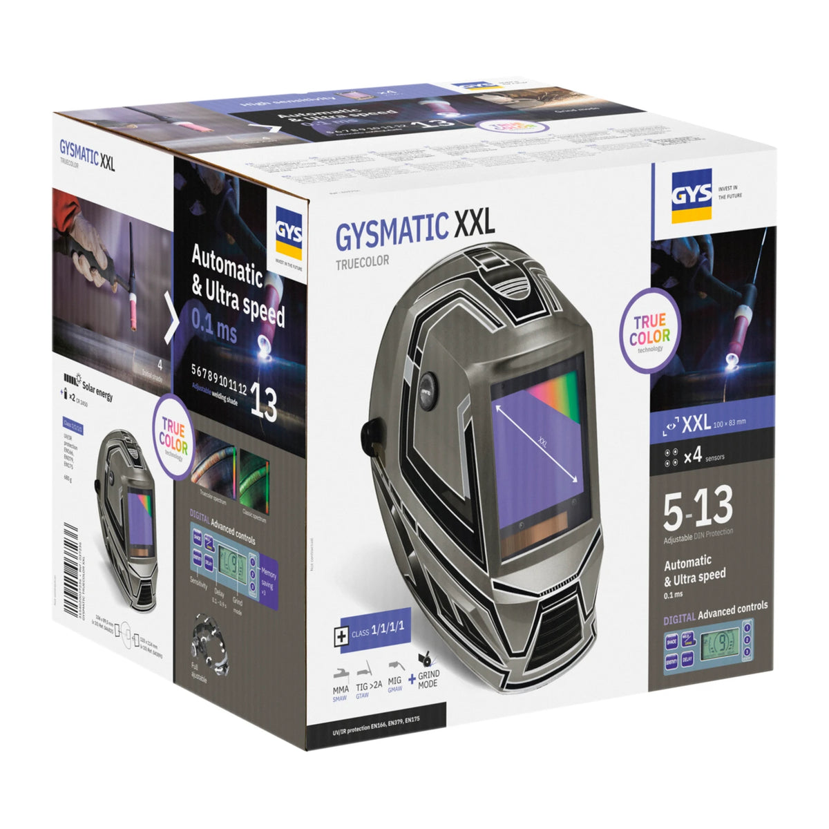GYS Lashelm Spaceview True Colour 5-13 LCD XXL - afbeelding 8