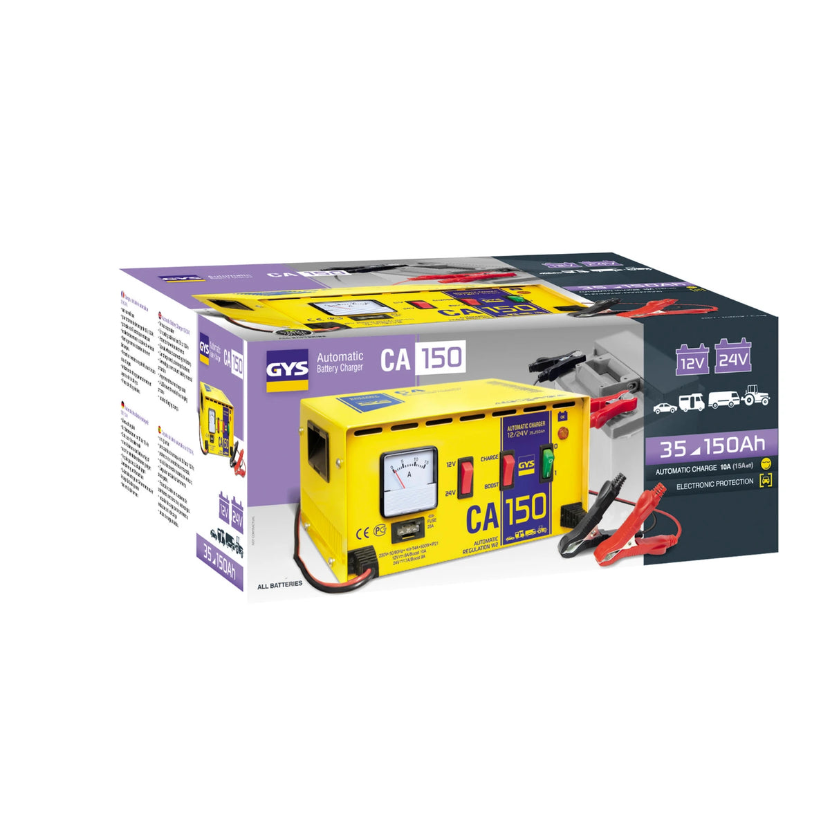 GYS Automatische acculader CA 150 12/24V - afbeelding 2