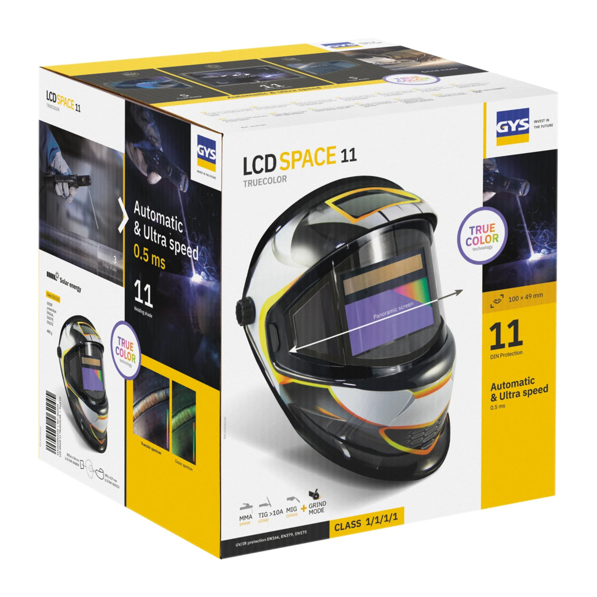 GYS Lashelm LCD Space 11 True Color - afbeelding 8