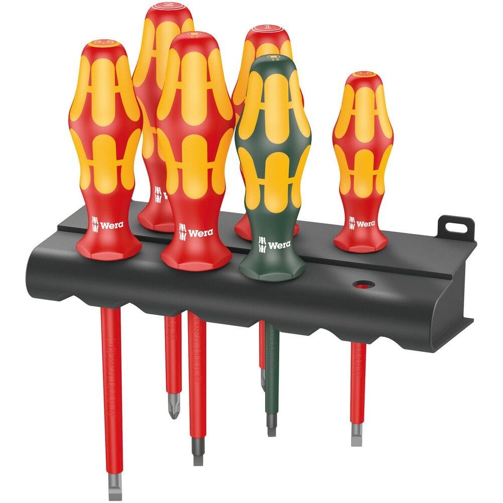 160 I/168 I/6 SCHROEVENDRAAIERSET KRAFTFORM PLUS SERIE 100 + HOUDER, 6 -DELIG-0