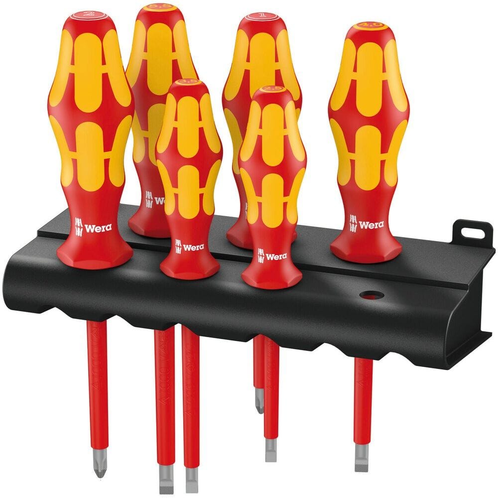 160 I/6 SCHROEVENDRAAIERSET KRAFTFORM PLUS SERIE 100 + HOUDER, 6 -DELIG-0