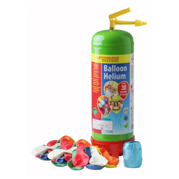 Rothenberger Heliumgas Ballon Partyset 930ml 110Bar