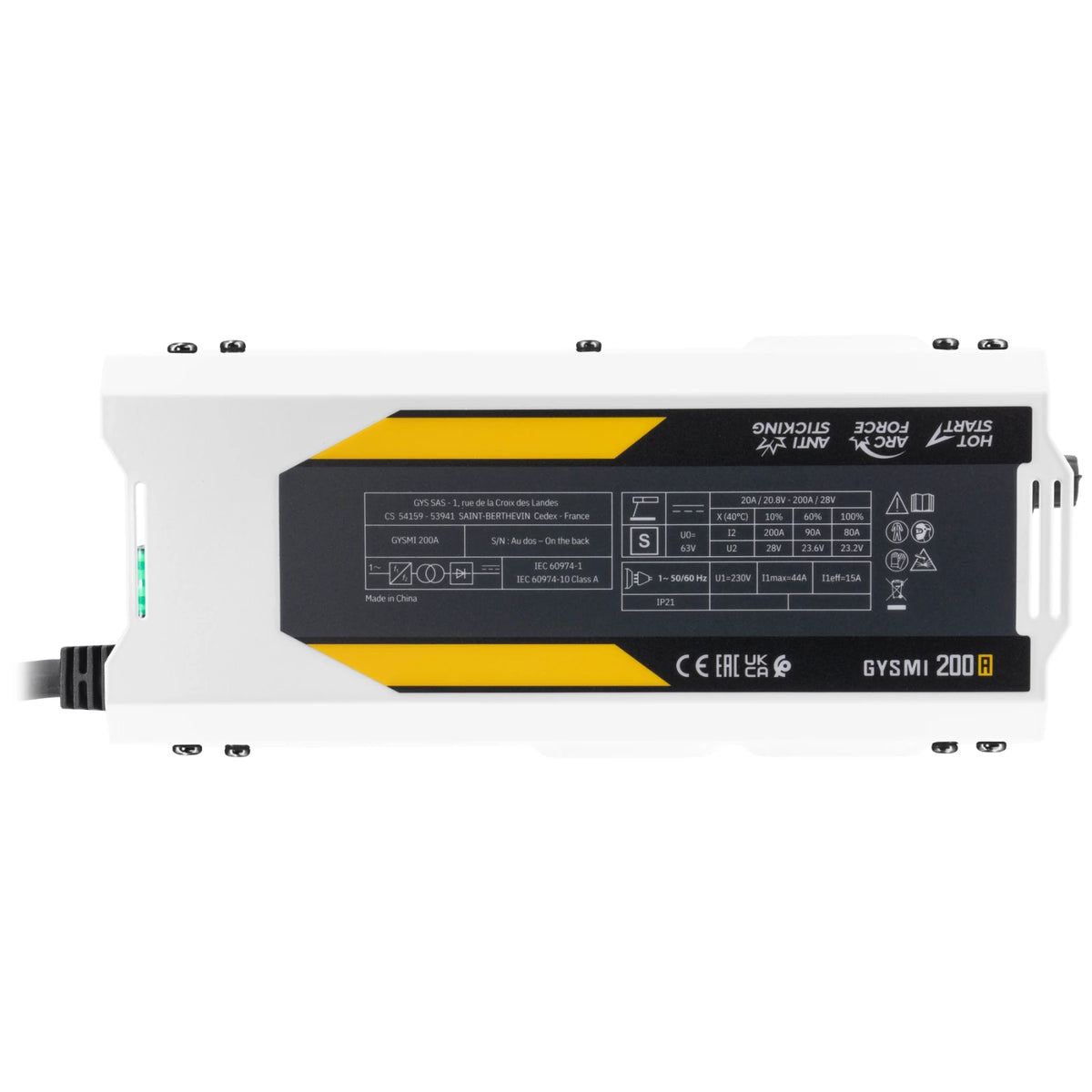 GYS Elektrode lasapparaat Gysmi 200A - afbeelding 7