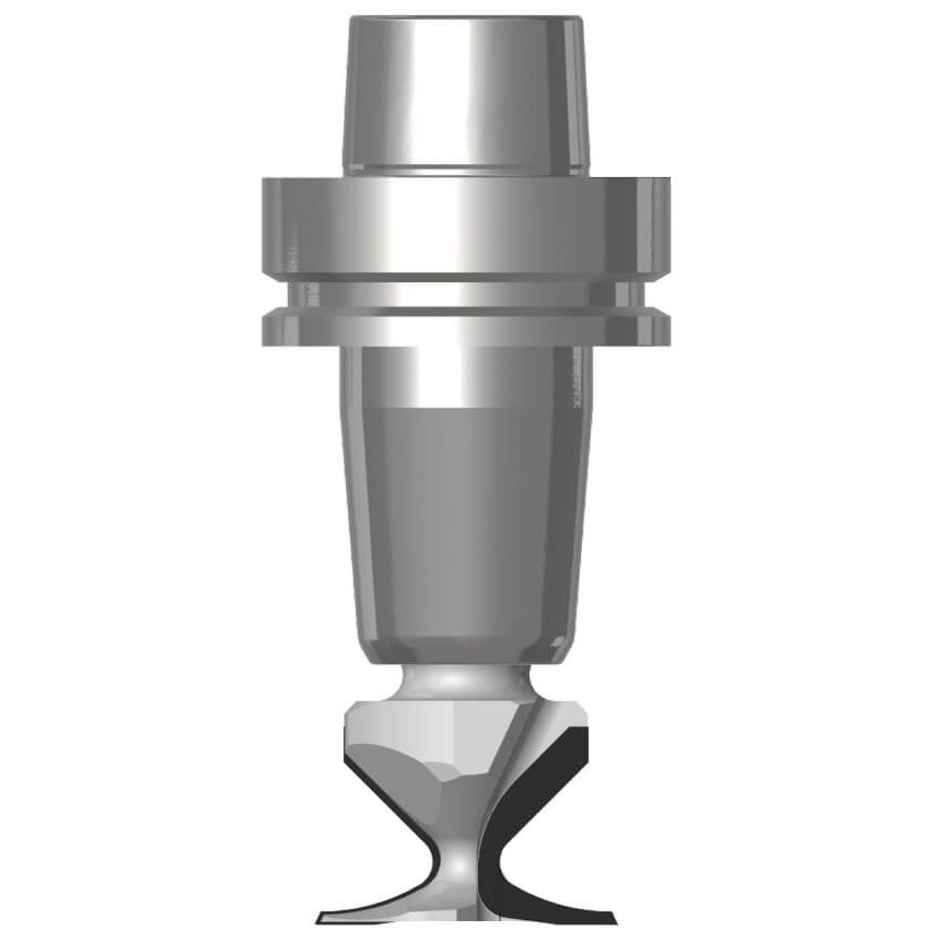 Diamant Vouwfrees R=30 mm, L2=25 mm in HSK-63F opname, Z=2, DP