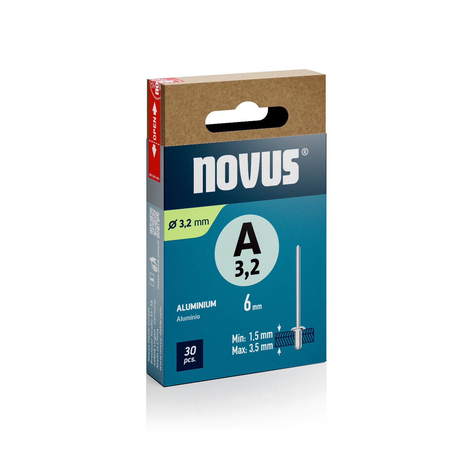 Novus Blindklinktang N-25