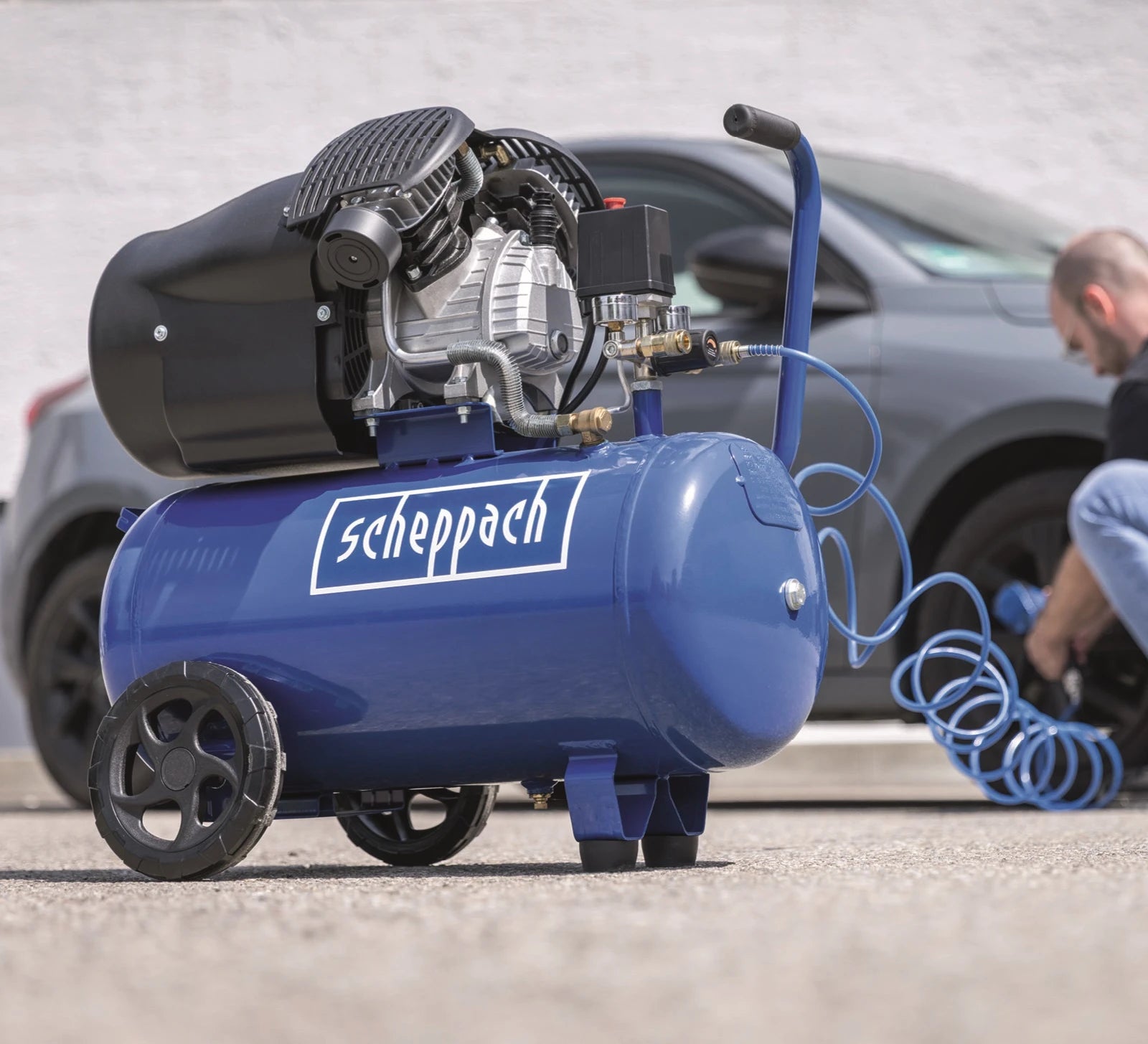 Scheppach 50 L Dubbele Cilinder Compressor HC52DC