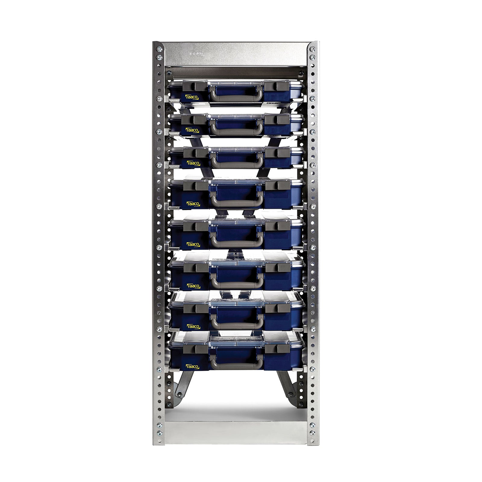 Raaco CarryLite Opbergrek S258 met 8 koffers