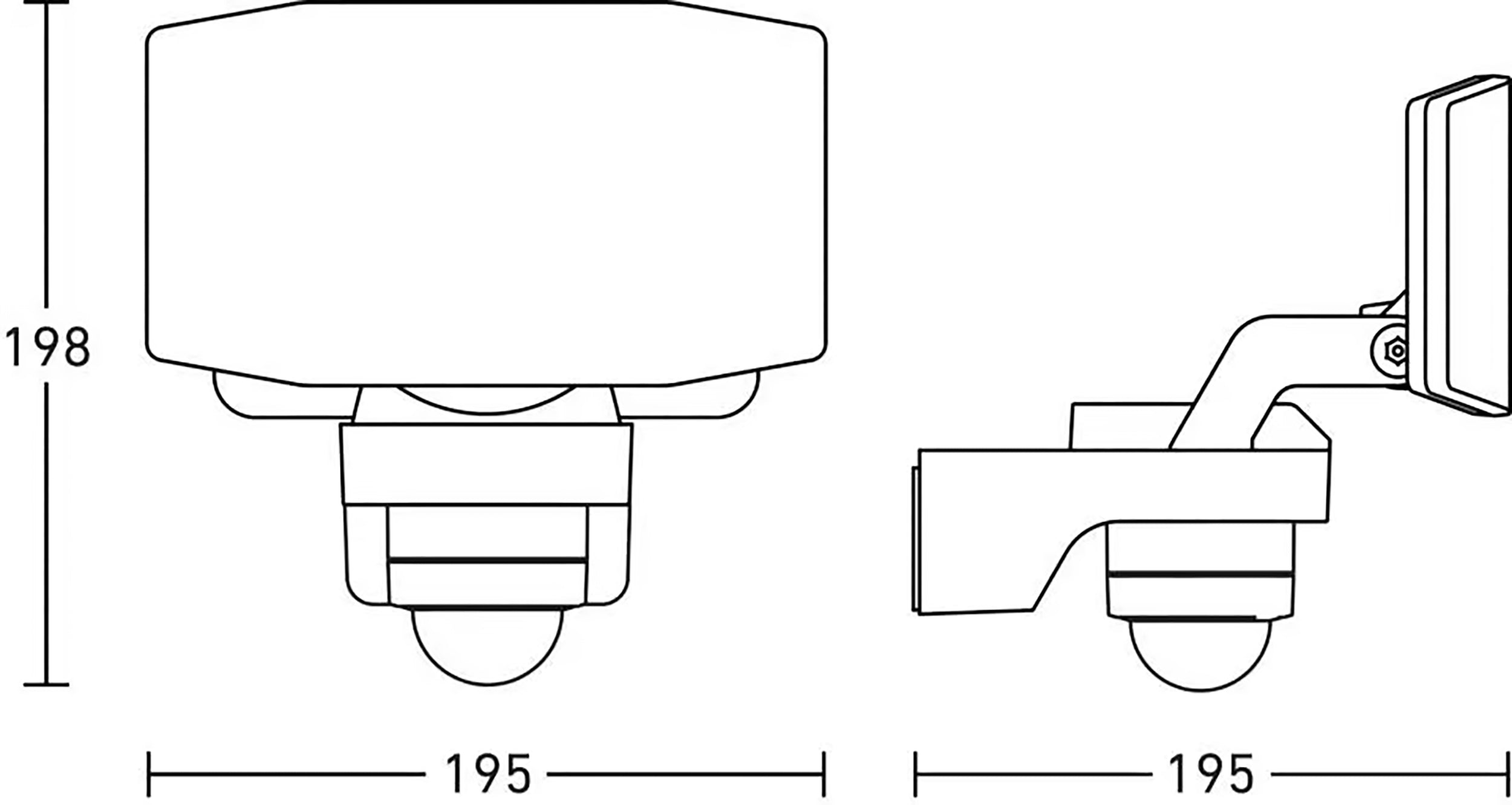 Steinel LED-buitenspot XLED PRO Expanse S - antraciet