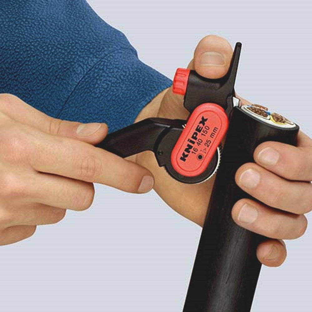 KNIPEX 16 40 150 Ontmantelings gereedschap met glasvezel versterkte polyamide 150 mm (zelfbedienings-2