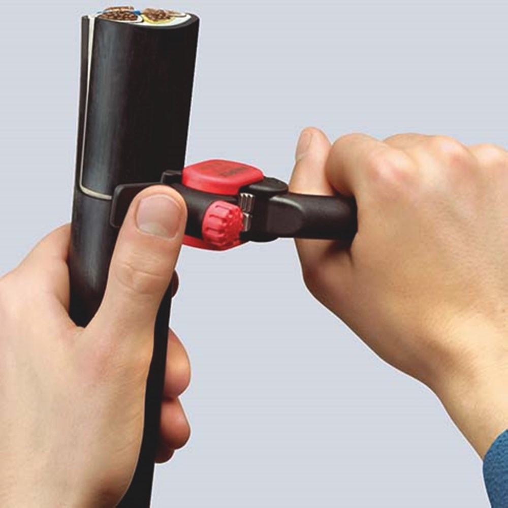 KNIPEX 16 40 150 Ontmantelings gereedschap met glasvezel versterkte polyamide 150 mm (zelfbedienings-5