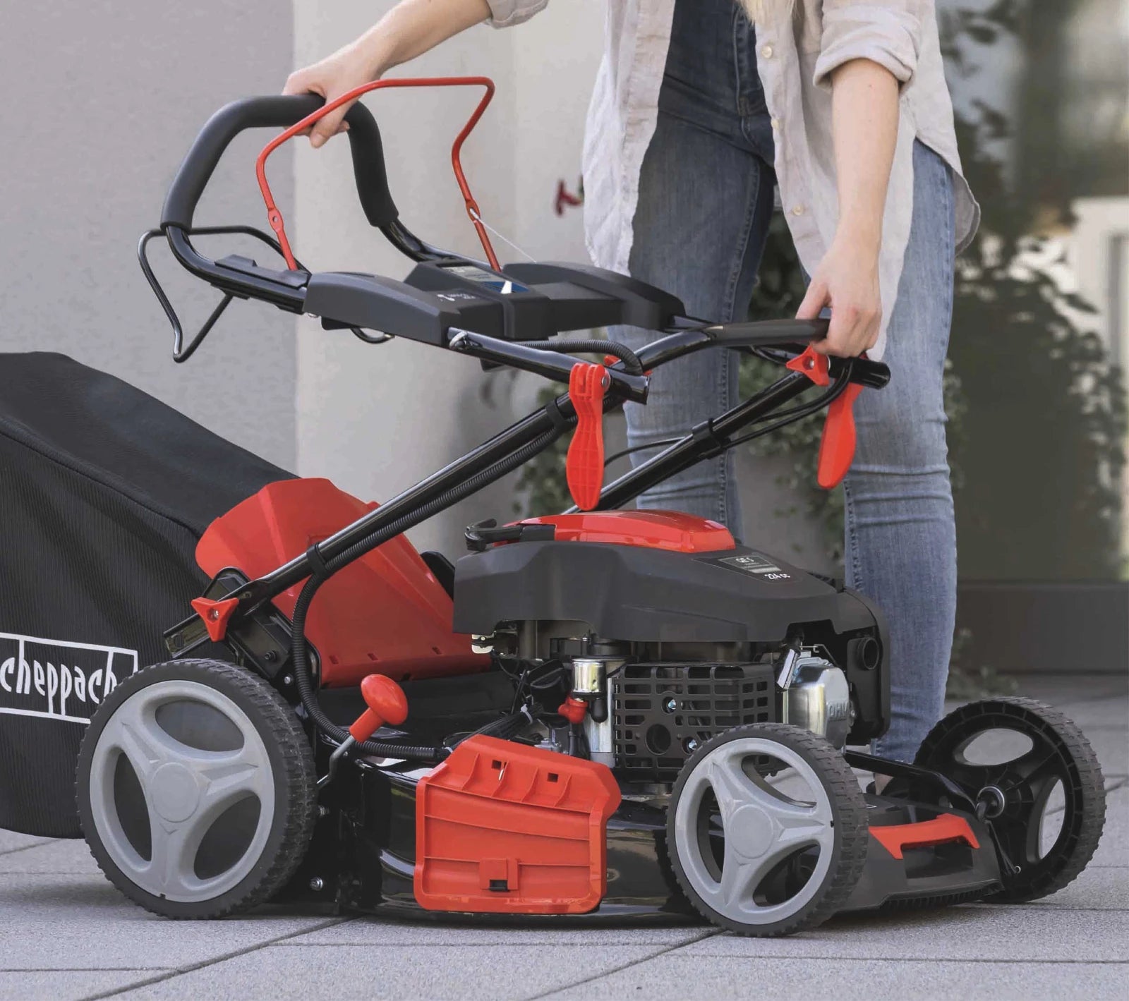 Scheppach Grasmaaier zelfaan. E-Start MS225-53E